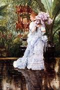James Tissot Lilacs, oil painting picture wholesale